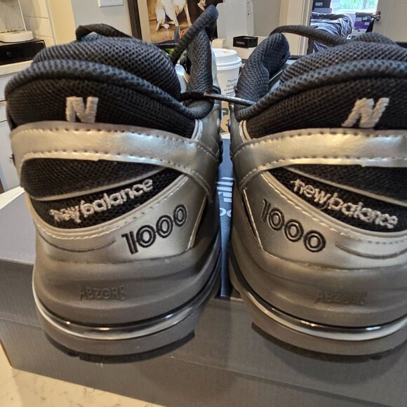 New Balance 1000 Black Silver Metallic M1000EGR Mens Size 12 SNEAKERS SHOES - Picture 7 of 15